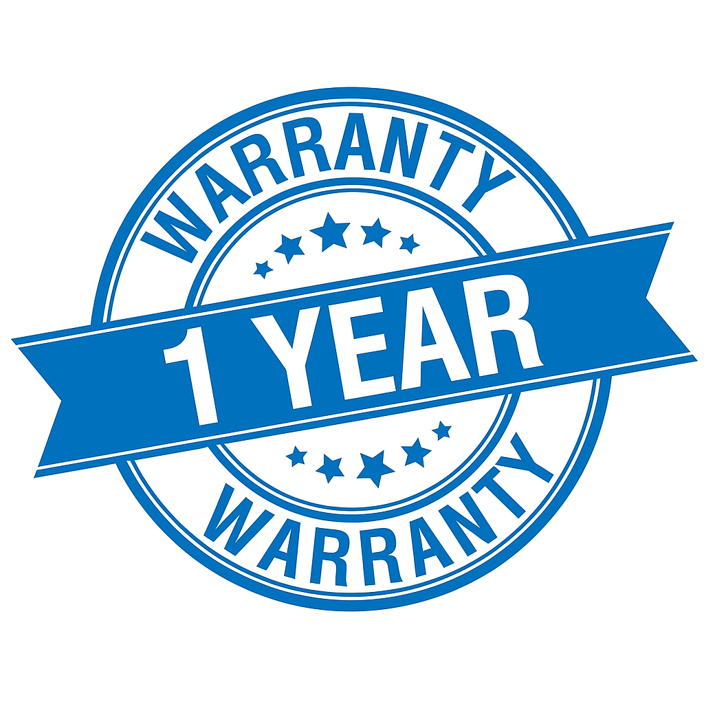 FREE 1 Year Warranty - Risk Free Coverage