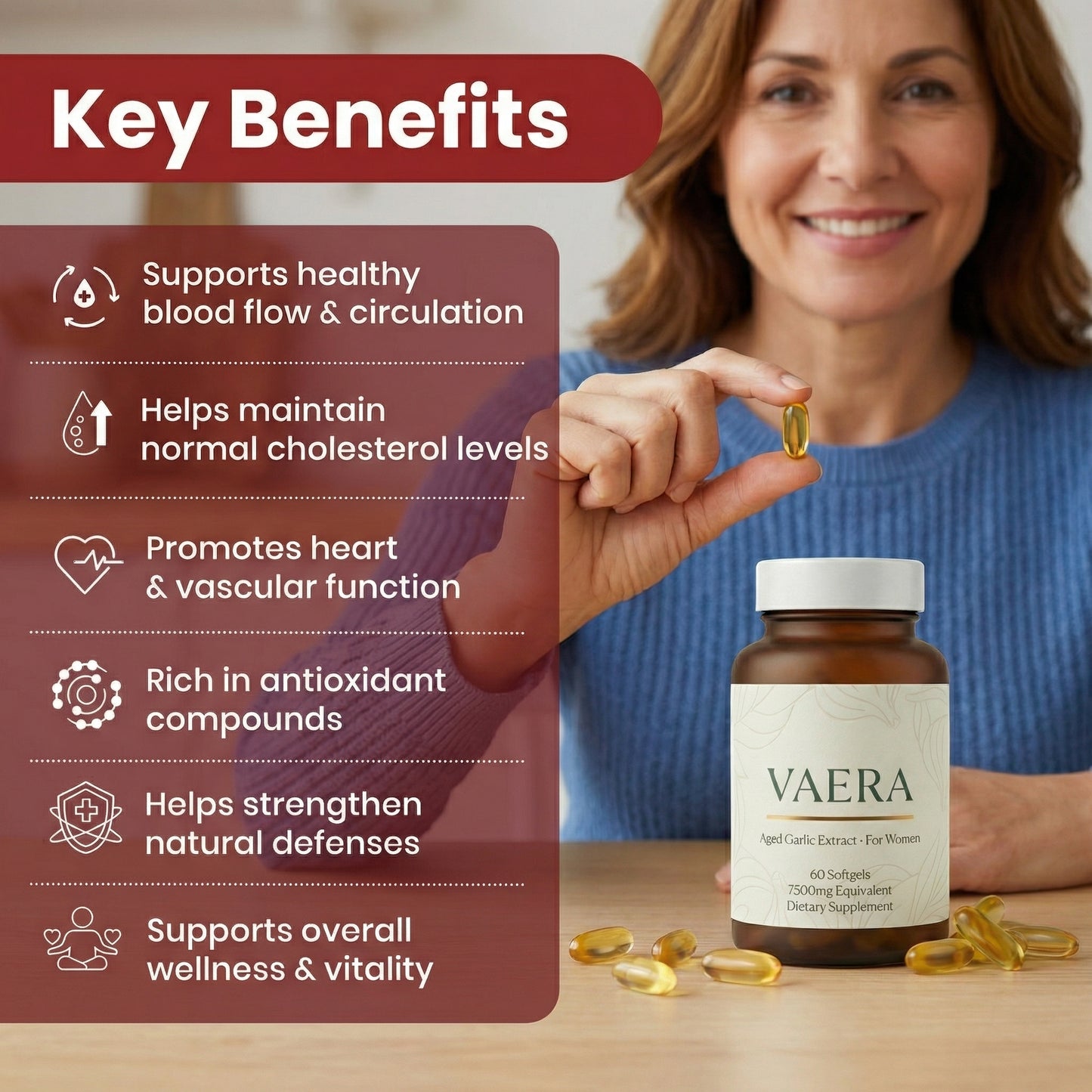 Vaera Aged Garlic Extract Softgels